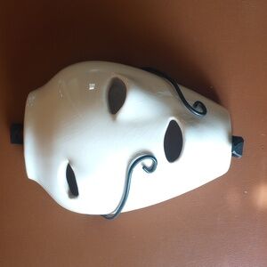 Neutral White Ceramic Hawthorne Wall Sconce w/ Black Wrought Iron Hardware